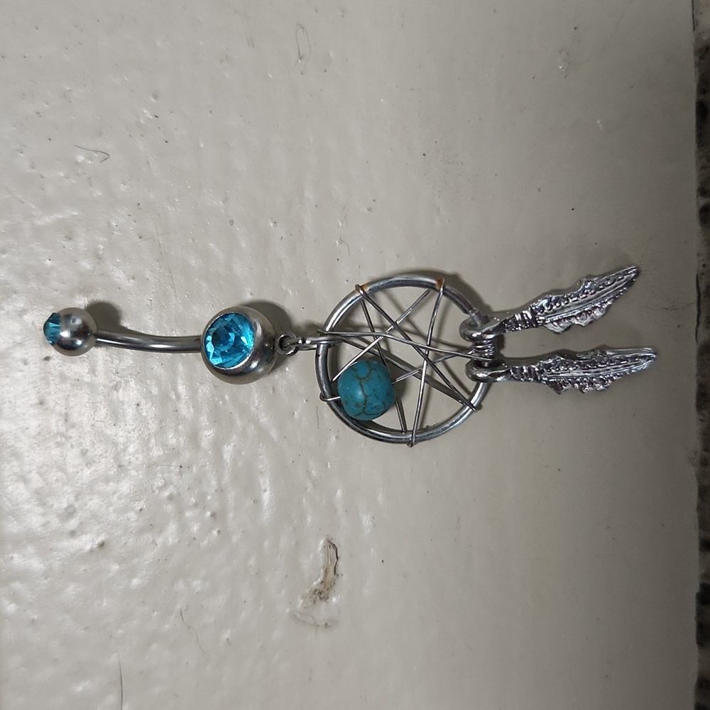 Dream Catcher Belly Button Ring